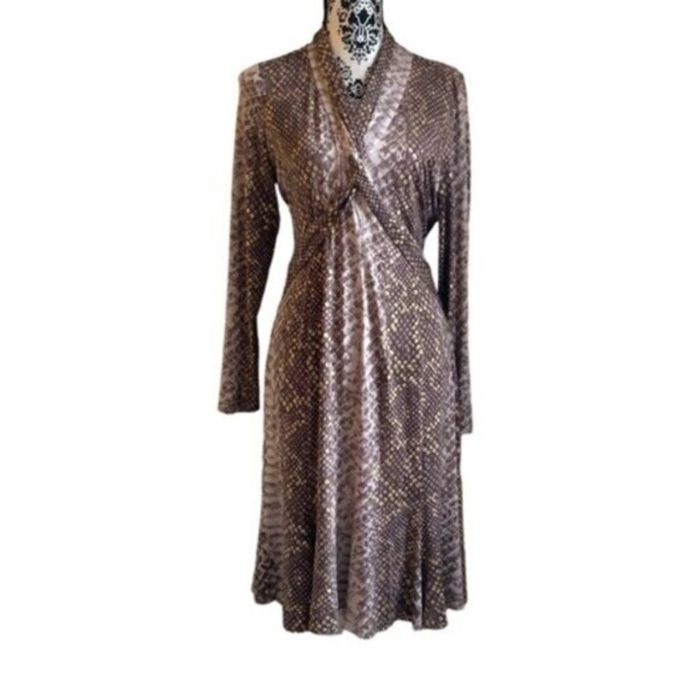 Joseph Ribkoff  Animal Print Midi Dress